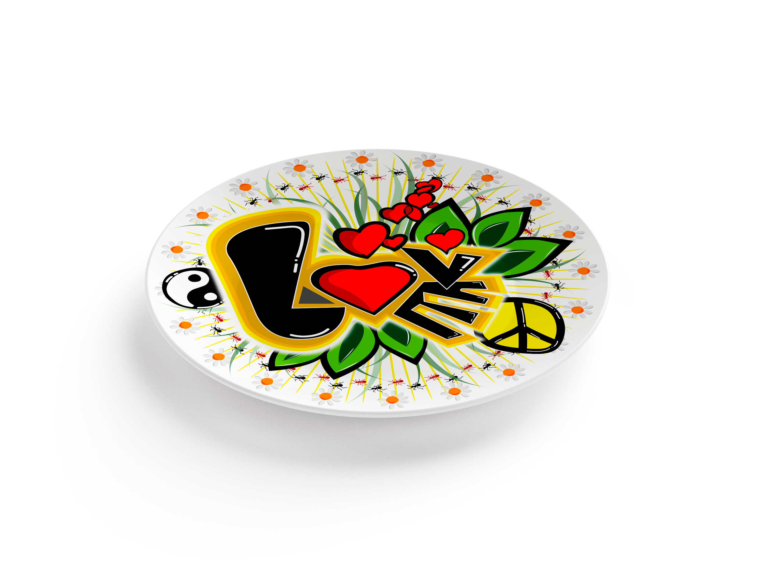 Love Garden - Ornamental Plate - Imagen 2