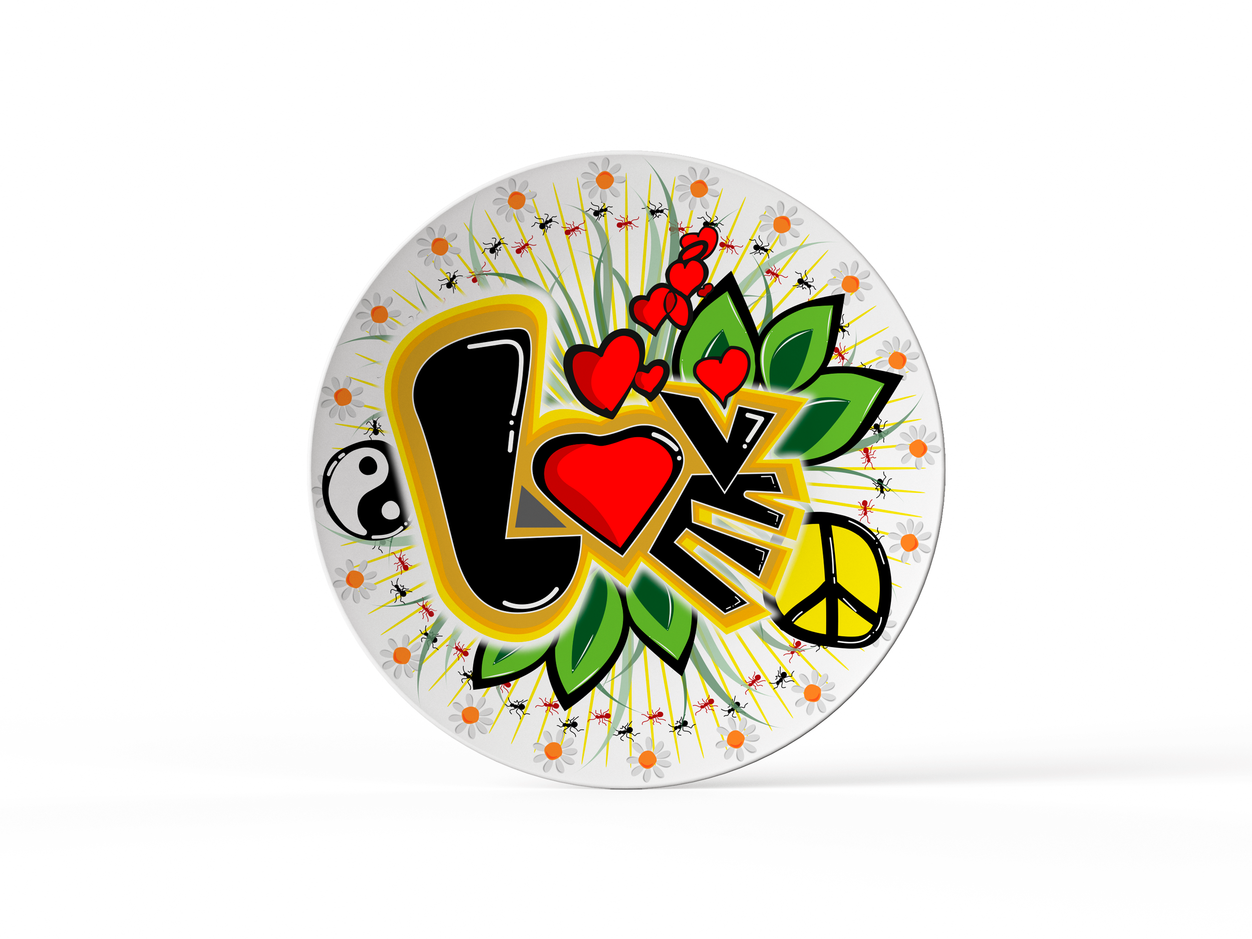Love Garden - Ornamental Plate - Imagen 3